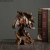 Imitation Wood Animal Head Resin Ornament Display Decoration Exhibit Statue Sculpture Statuette Figurines Knickknacks Crafts