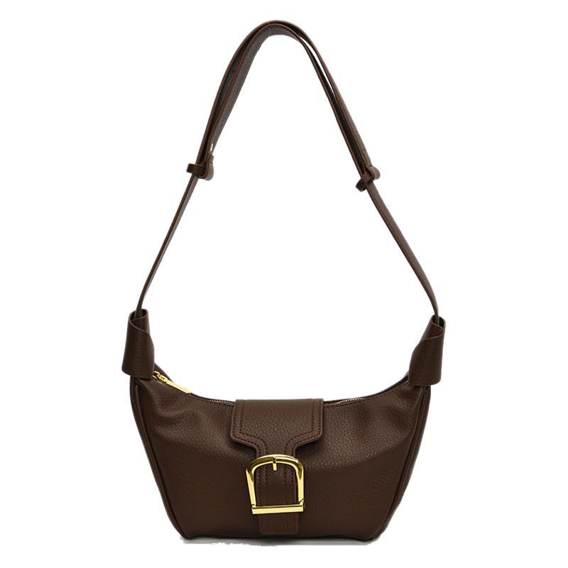 2025 premium new armpit saddle bag women's bag necklace oblique span long retro niche women's bag