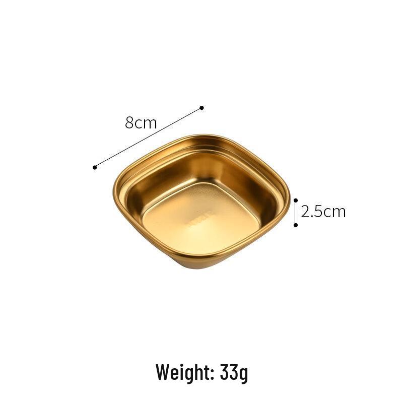Korean Style Stainless Steel Divided Seasoning Dish