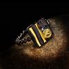 European and American Fashion Jewelry  Gold Divided Two Color Zircon Ring  Butterfly Animal Shape Creative Couple Ring