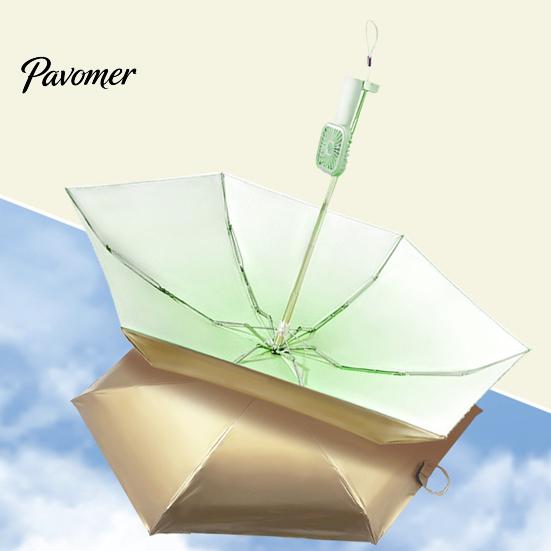 Paraguas Ventilador Cortavientos Protección Solar Ligero Recargable Bloqueo UV Mini Viaje Portátil Impermeable Plegable Lluvia