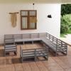 Garden Furniture Set 13 Pcs Solid Pine Wood