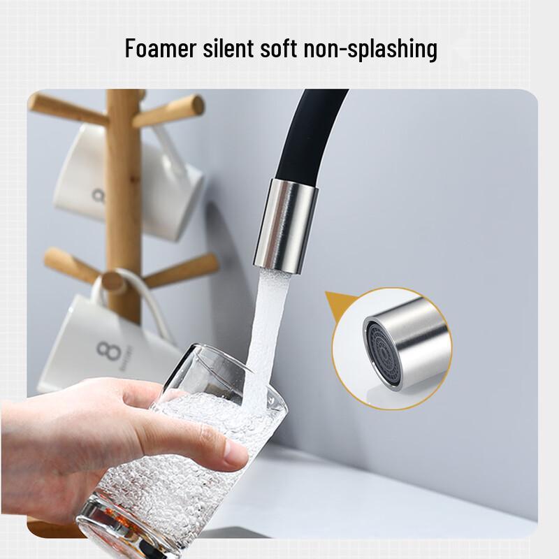 TLXT A3007 Stainless Steel Kitchen Foldable Wall-Mounted Faucet