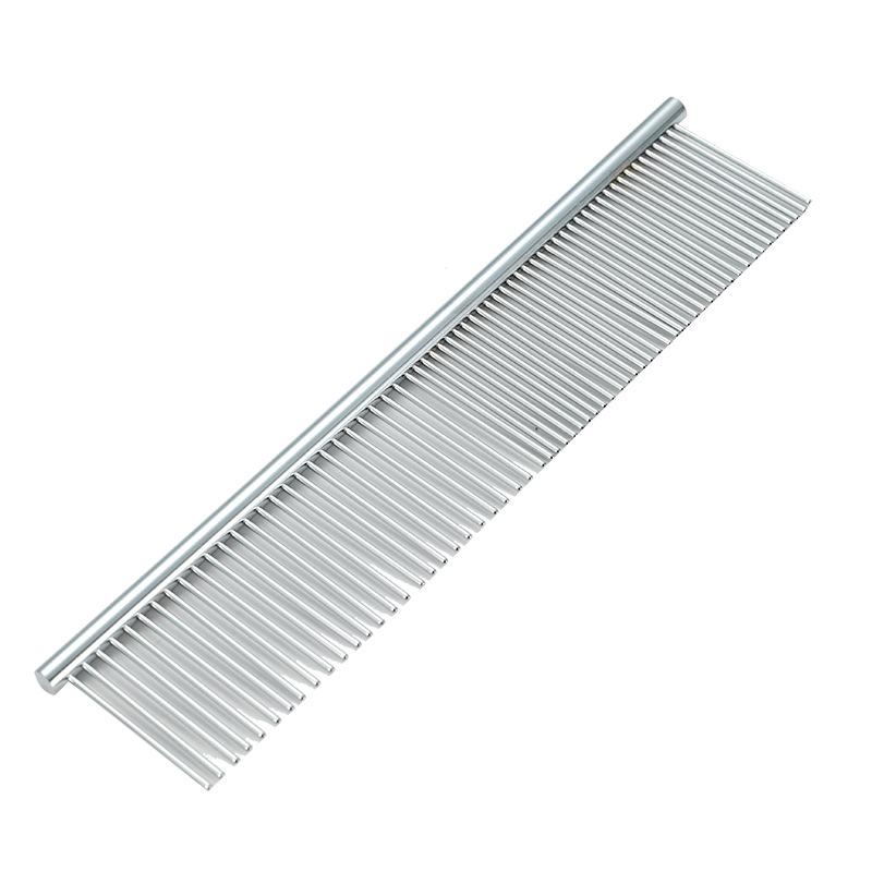 

Расческа для удаления шерсти у кошек из нержавеющей стали, расческа для ухода за кошками, щетка для животных, инструменты для кошек, щетка для шерсти собак, товары для животных S 18.5x3cm