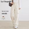Pantaloni Cargo Drepți cu Talie Înaltă pentru Femei La Chapelle