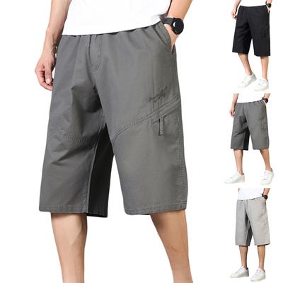 Herren Sommer Mehrfach-Taschen Cargo Shorts Lässige Cropped Hosen Schnelltrocknend Sportliche Mittellange Hosen