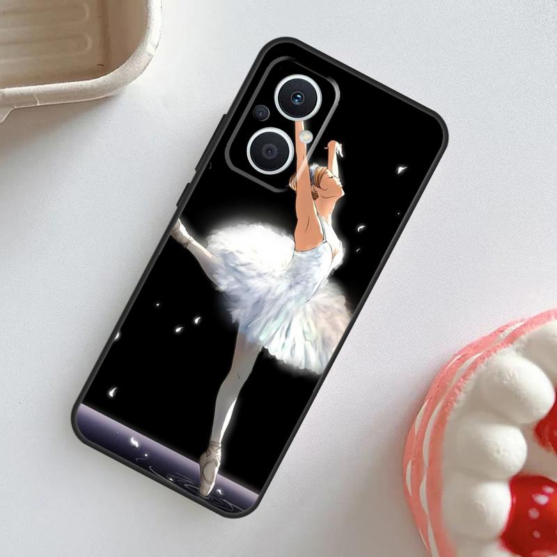 Ballet Ballerina Dancer Case For OPPO Reno 11F 8T 4Z 5Z 4 6 7 8 5 Lite 10 Pro OPPO Find X2 X3 Lite X5 X6 Pro Cover