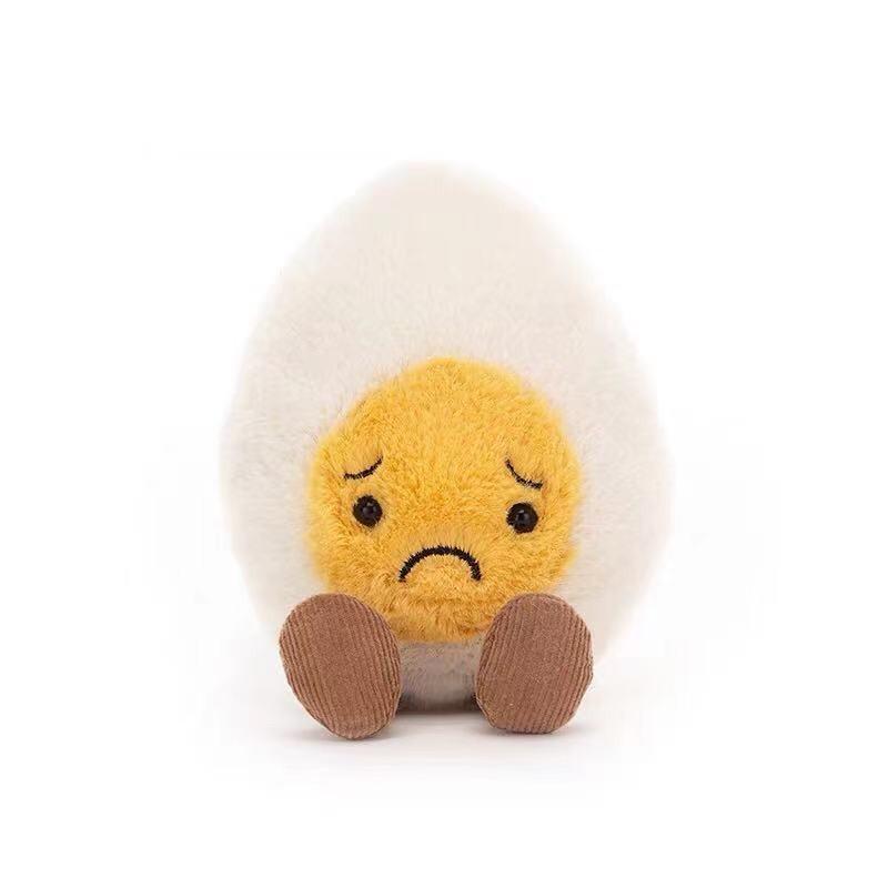 Cute Nordic Boiled Egg Plush Toy For Kids Soft And Cuddly Egg Doll
