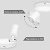 Plafonnier 2 spots - kambo - led blanc - gu10 - métal - articulé