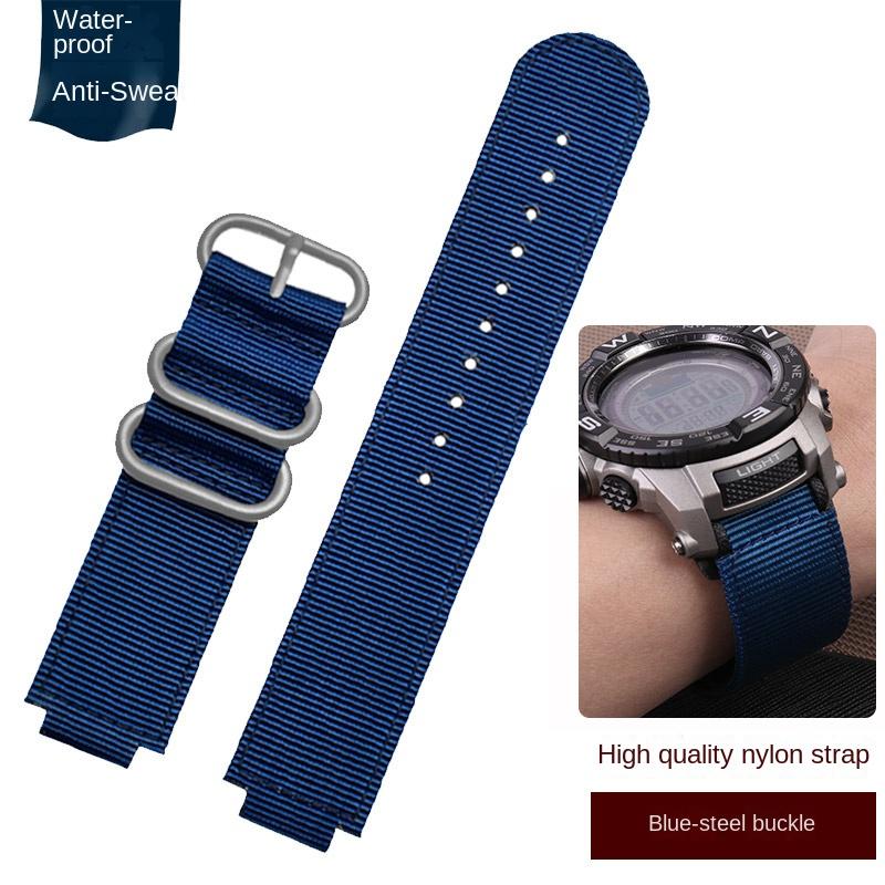 

18 мм Для годинника Casio PRG-250 PRG-260/500/550 ремінець PRW25500/5100/5000/3500 нейлоновий ремінець для годинника чоловічий водонепроникний дихаючий браслет 18mm