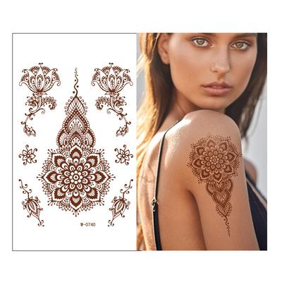 Beauty Sticker Vermilion Lace Tattoo Sticker Flower Arm Tattoo Sticker
