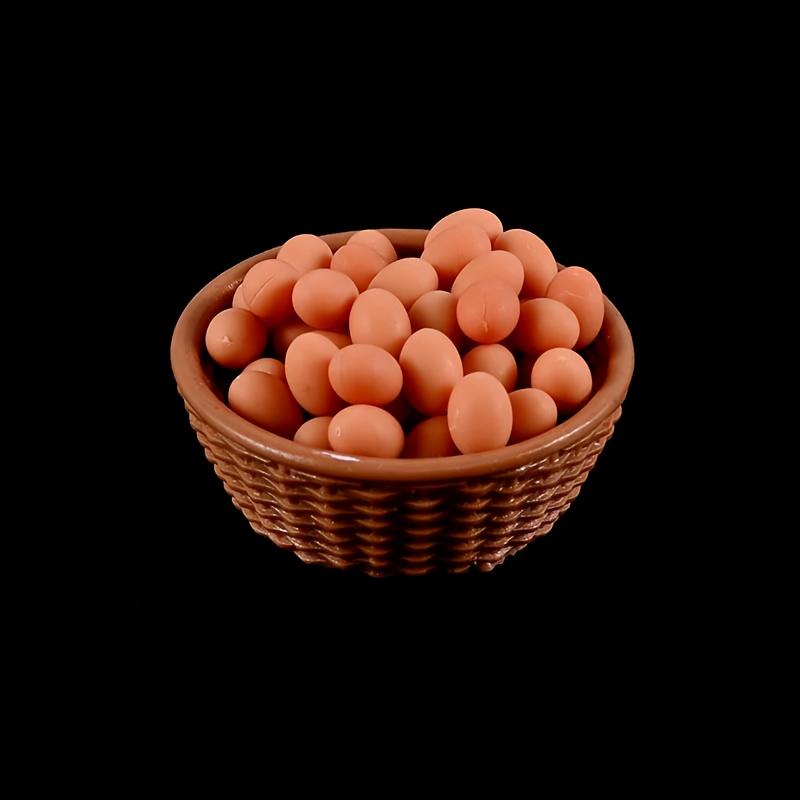 Miniature egg carton simulation decoration 1:12 dollhouse kitchen accessories shooting scene props, decorative ornaments