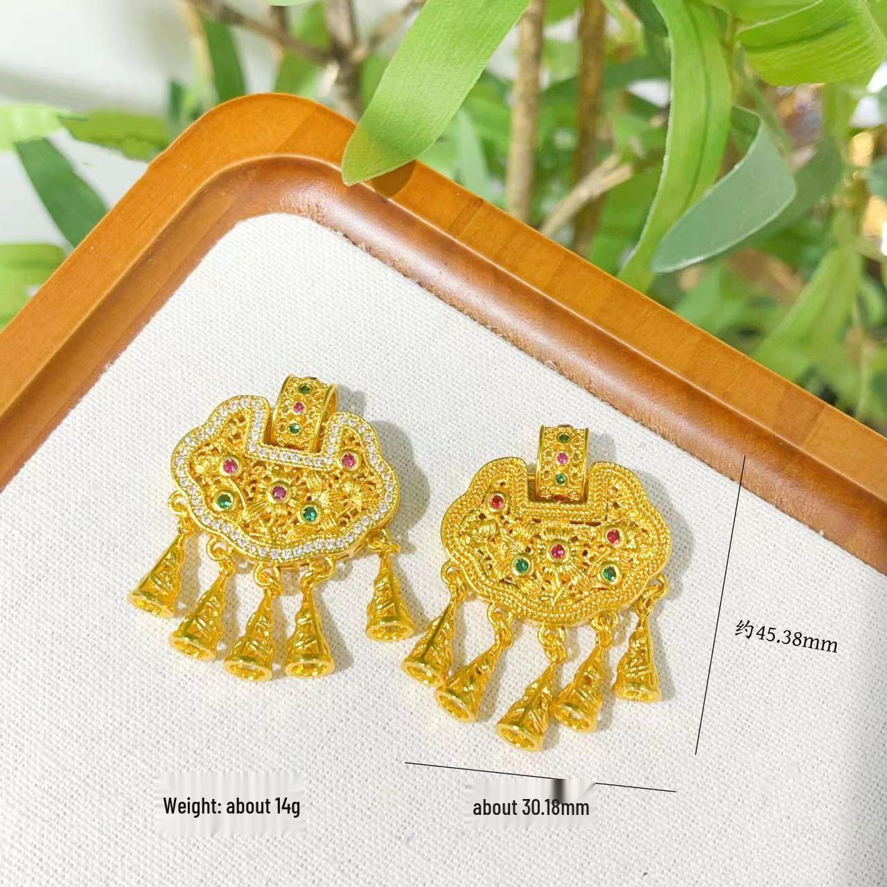 

Ожерелье-подвеска в виде позолоченной бриллиантовой ветки с цветком и замком – Элегантная женская цепочка для свитера