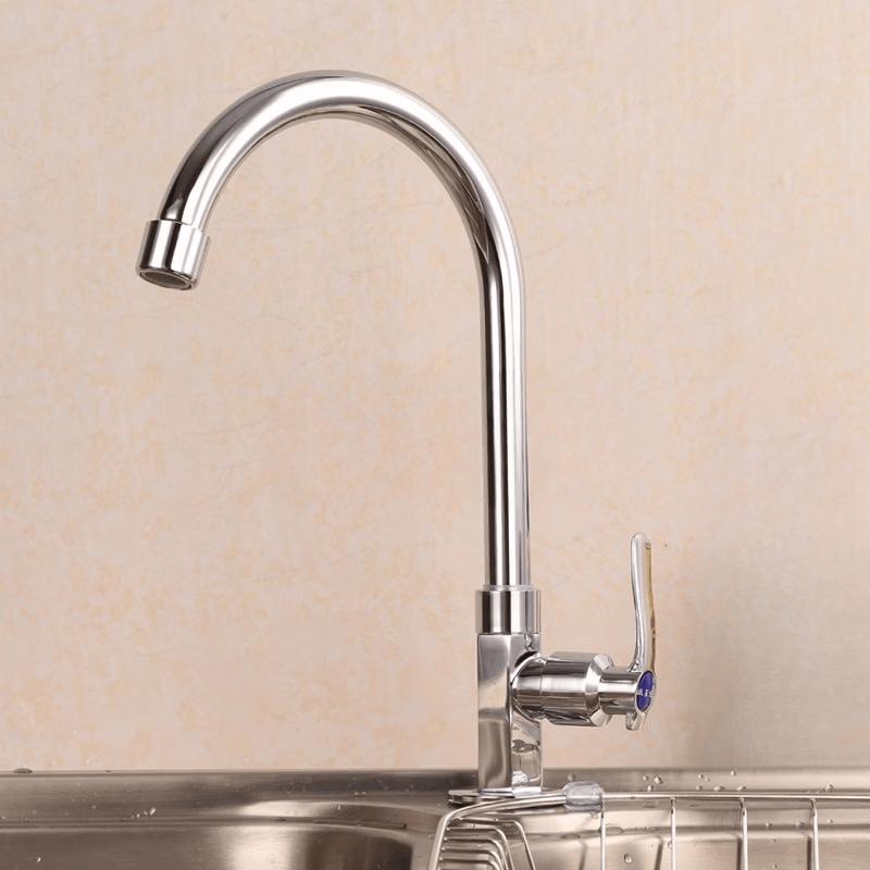 TLXT Wall-Mounted High Arc Kitchen Hot Water Faucet