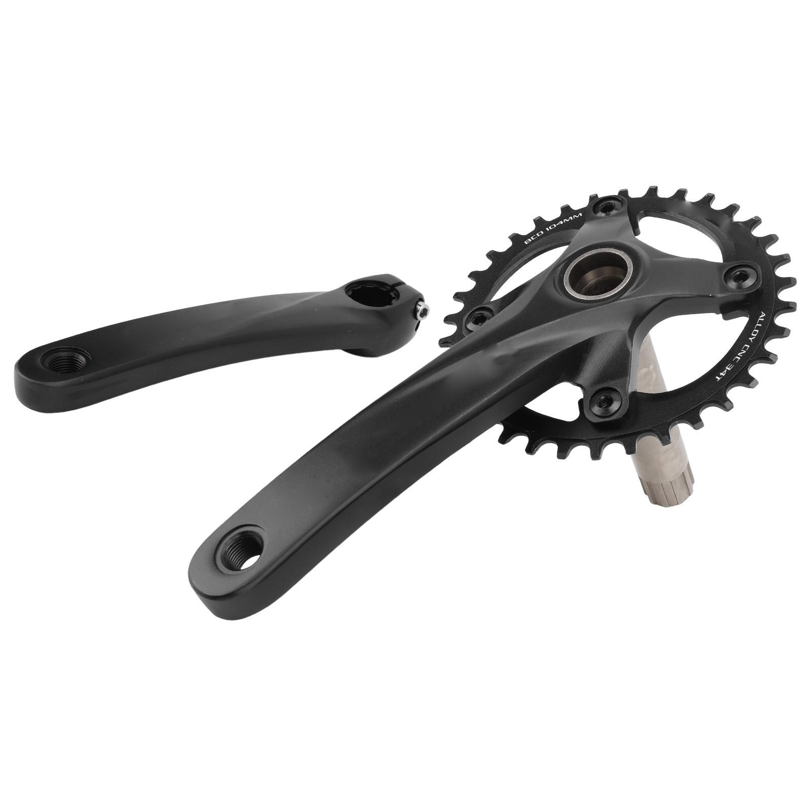 Шатуны велосипедные 34T Звезда Звездочка Алюминиевый сплав Полые Интегрированные ЧПУ Легкий вес Велосипедные запчасти для MTB