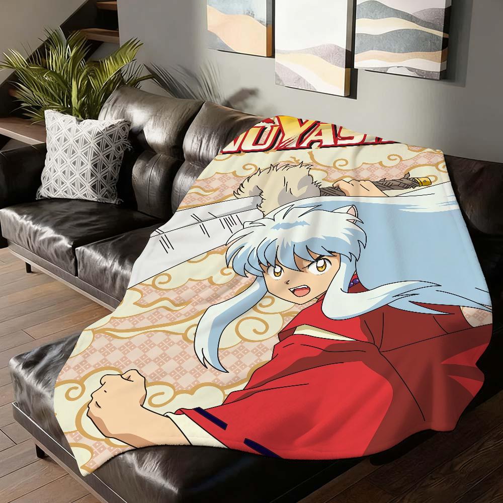 Anime Inuyasha Blanket Soft and Skin Friendly For Couch Bed Napping Bedspread All Seasons Comforter