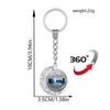 Tree of Life Double-Sided Rotating Pendant Keychain - Bag Charm & Car Ornament