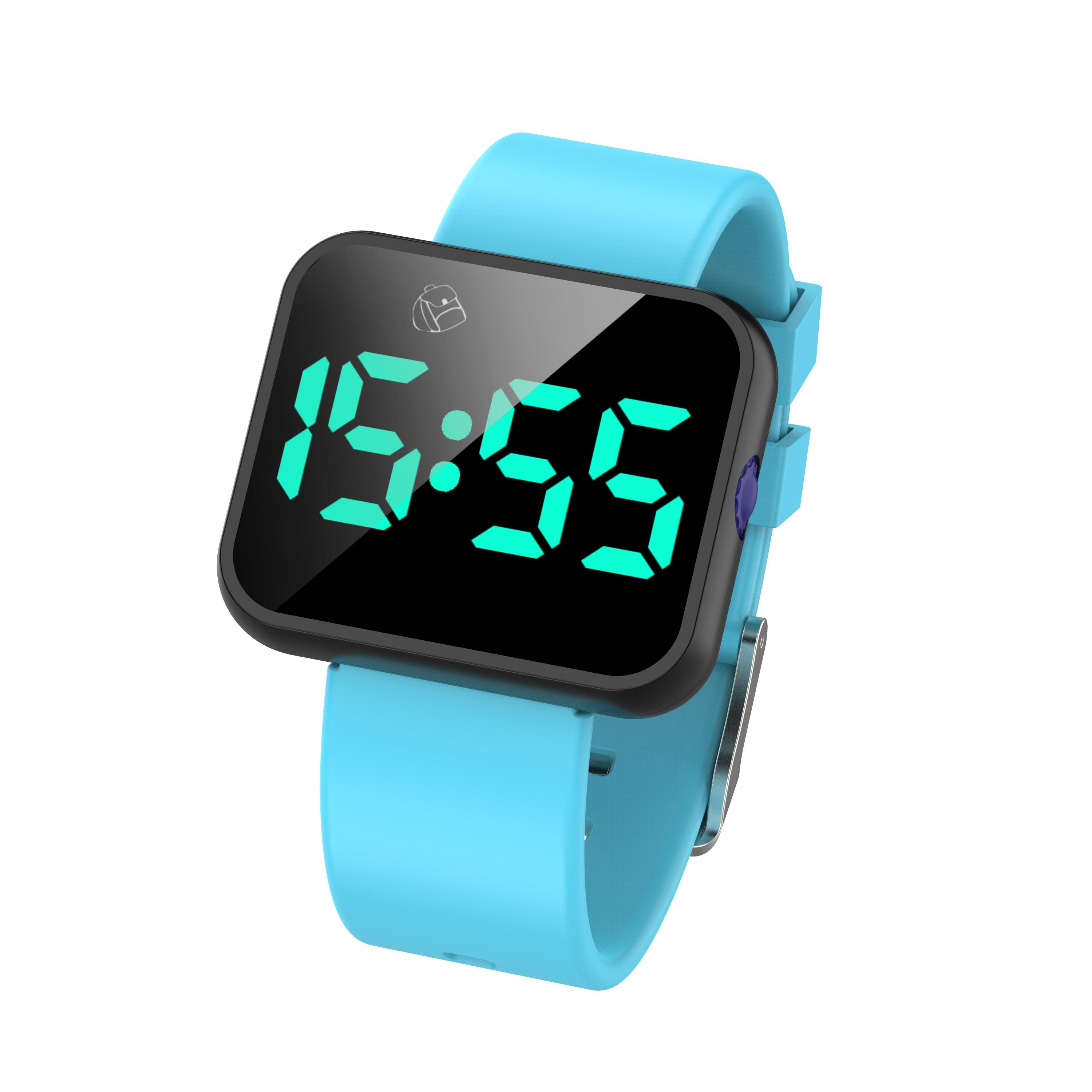 Kids Digital 16 Alarm Vibrating Watch Medication Reminder Potty Training Watch Fashion синий