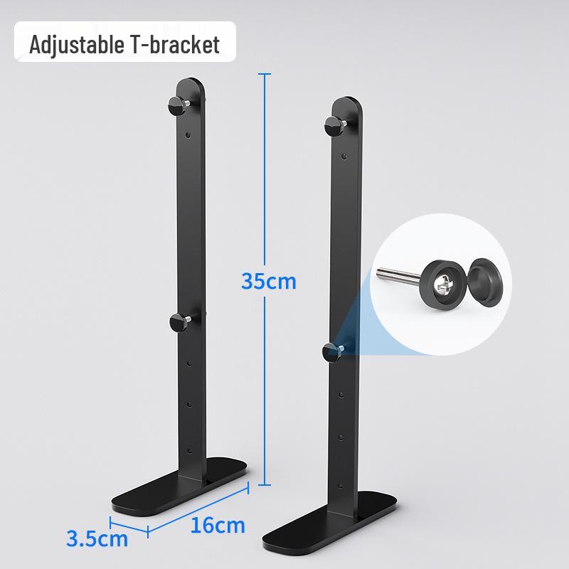 Desk Clip Adjustable Pegboard Stand - No-Drill Bracket