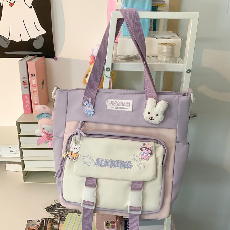 School bag Children's elementary school students Girls Junior high school students High school two-piece set Backpack
