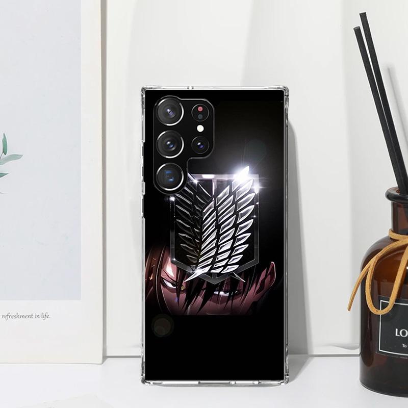Attack-Titan Levi Phone Case For Samsung Galaxy S26 S25 Edge S24 FE S23 S22 Ultra S21 Plus S20 + Art Fundas Back Cover Galaxy S2