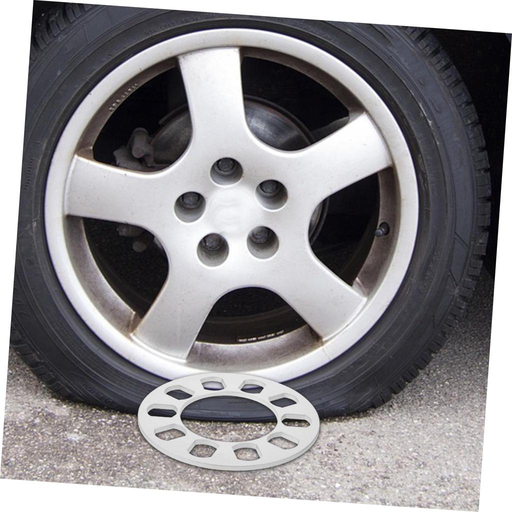 Anneome Improved Ride Hub Centric Wheel Spacer 5mm Aluminum Alloy Car Wheel Spacer Universal Fit