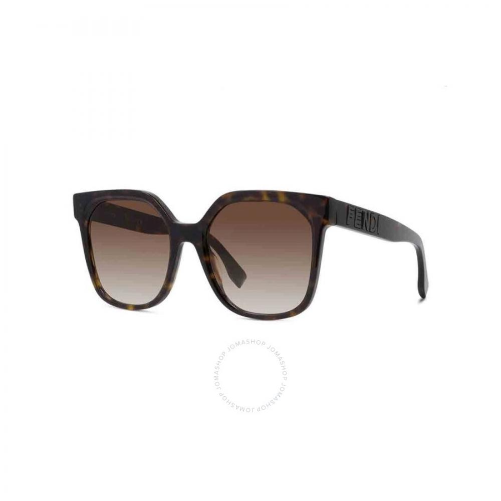 

Fendi Brown Gradient Square Ladies Sunglasses Fe40007i 52f 55
