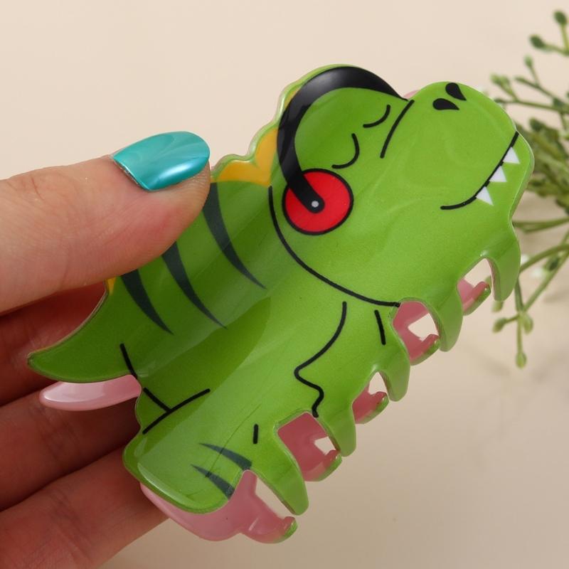 Dinosaur Hair Clip Chic Pig Hair Grip Stylish Cat Hair Grab Acrylic Hair Accessory Hair Ornament for Party Daily Wear