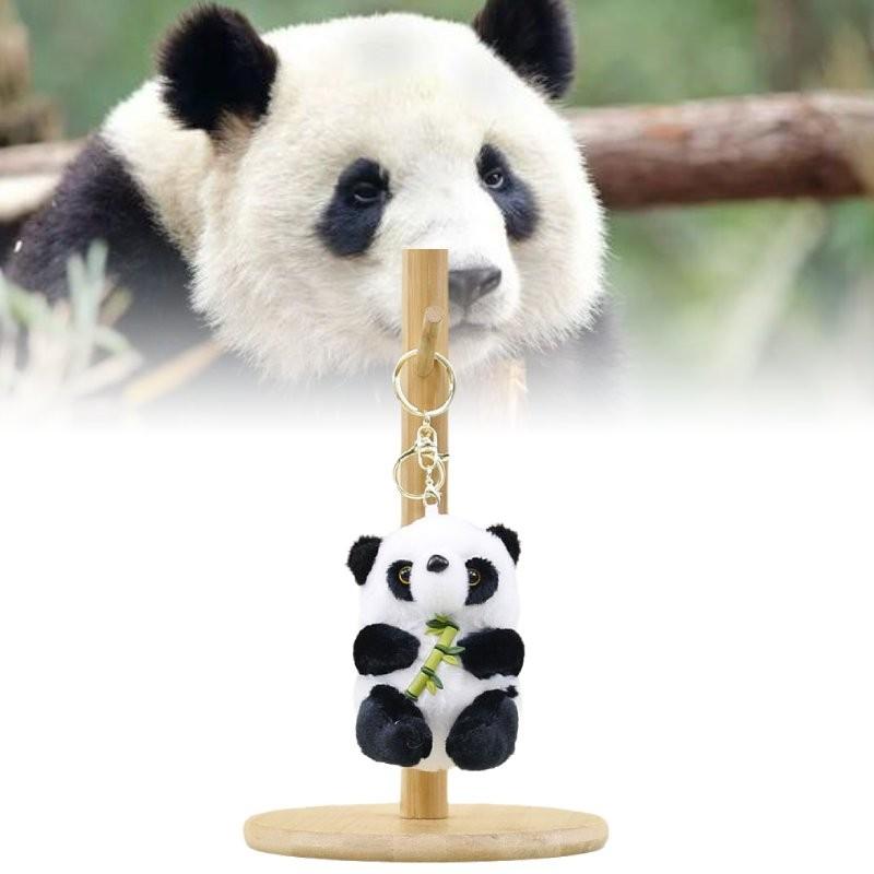 Charming Panda Plush Pendant Cuddly Stuffed Animal Keychain For All Ages