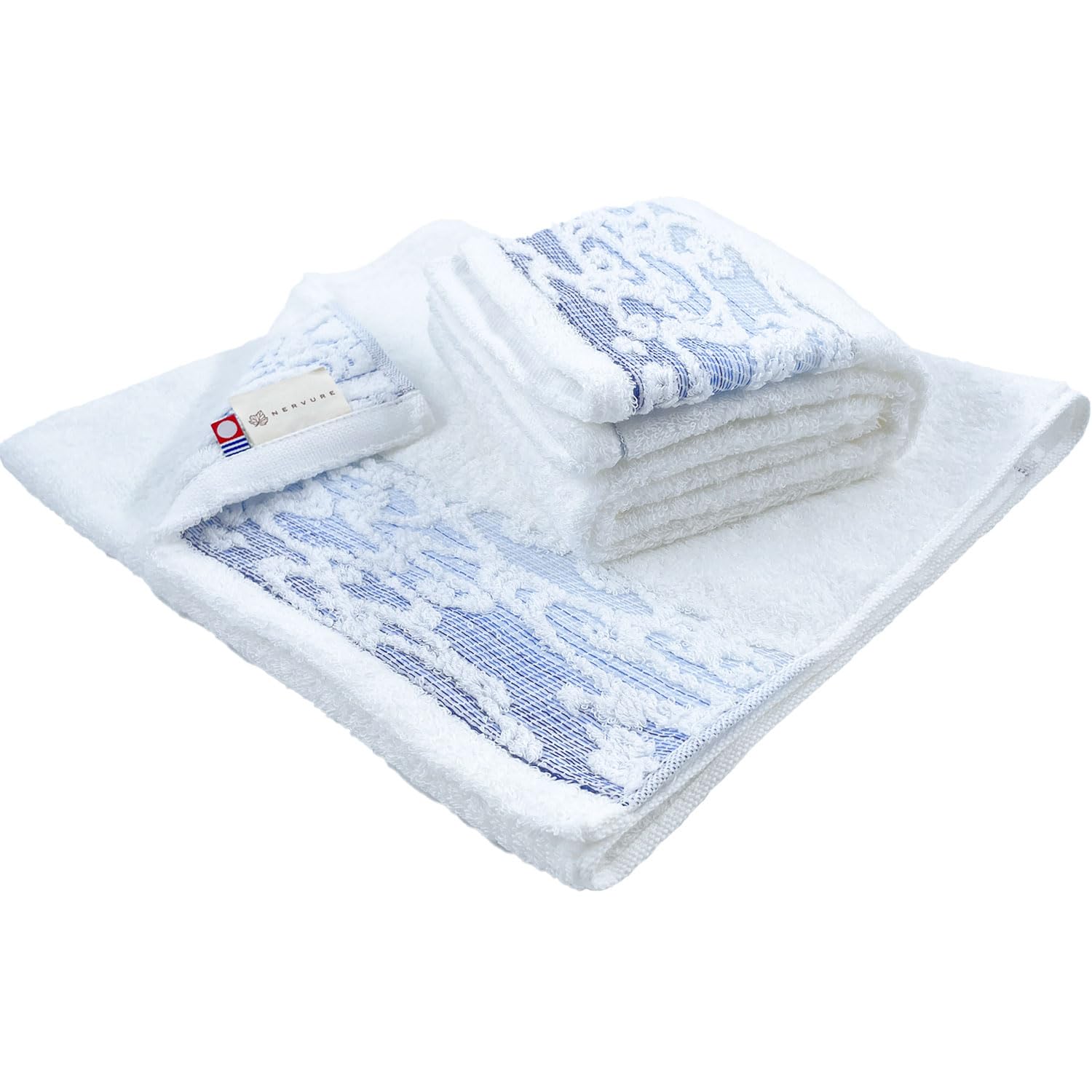 

Imabari Shimanami Certified Face Set of Made in 34 x Quick Navy Towel, Towel, 2, Japan, 100% Cotton, 80cm, Absorbent, Drying, Simple,