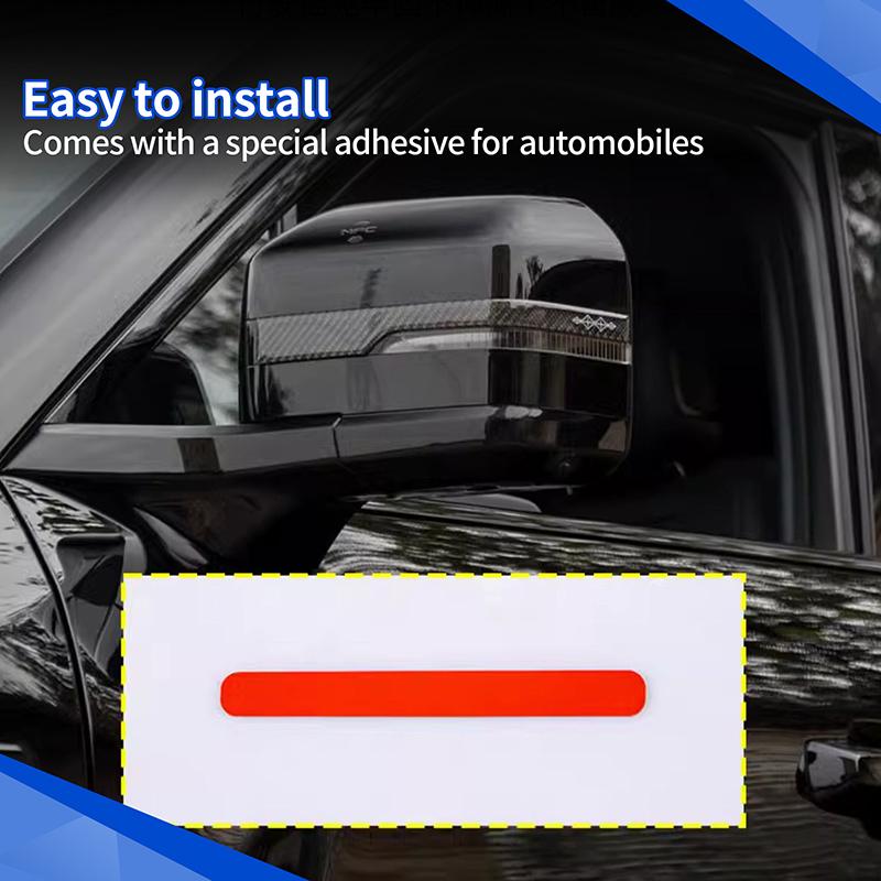 For BYD Leopard 5 2025+ Rearview Mirror Reflective Stickers Nighttime Reflective Decorative Sticker Accessories 2PCS