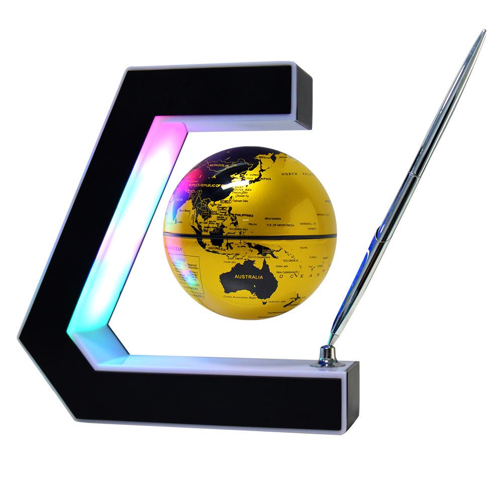 Luminous 3-Inch Magnetic Levitation Globe Ornament - Creative Tech Gift for Home or Office