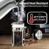 Stainless Steel French Press Coffee Maker,Insulated Coffee Presswith 4 Filters System,Manual Brewer for Tea,Camping & Travel