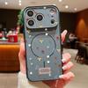 Colorful Embossed Flowers Case For iPhone 17 Pro Max Funda iPhone 16 15 14 13 Pro Max Magnetic For Magsafe Hybrid Slim Matte Cover