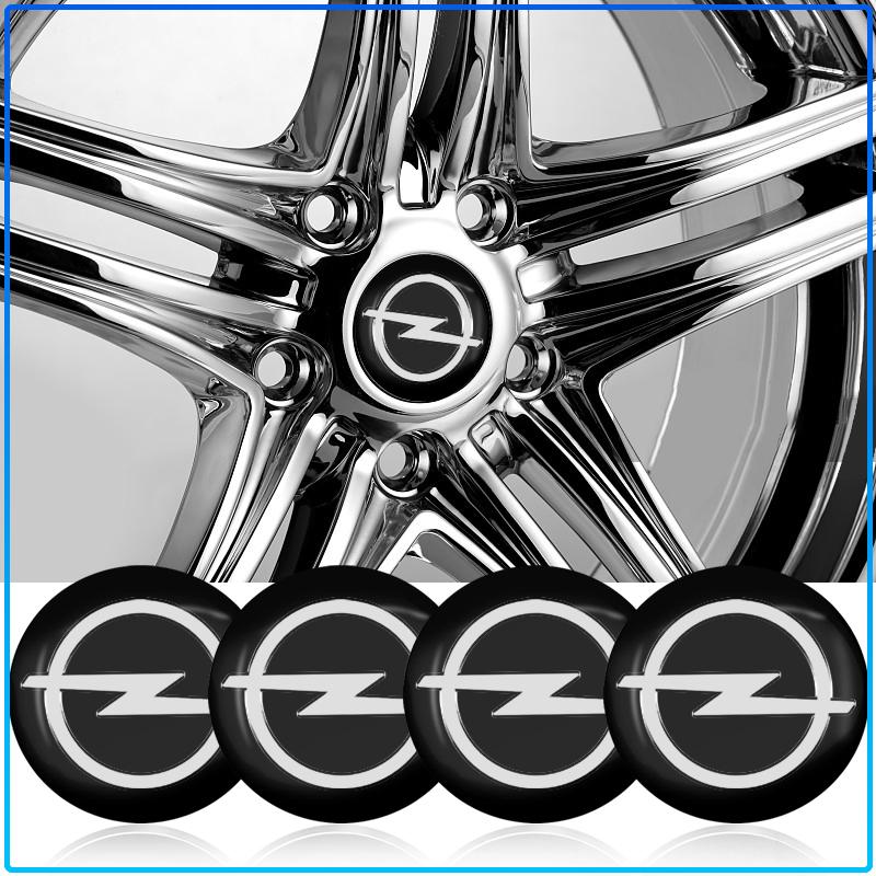 4CS 56mm 60mm Dekielki do felg samochodowych Nakładki na piasty Emblemat Naklejka 3D Do Opel crosa d astra h insignia astra j zafira b mokkaastra vivaro astra g