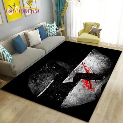 Knight Templar Cavalier Crusaders Game Area Rug Large,Carpet Rug for Living Room Bedroom Sofa Doormat Kitchen,Non-slip Floor Mat