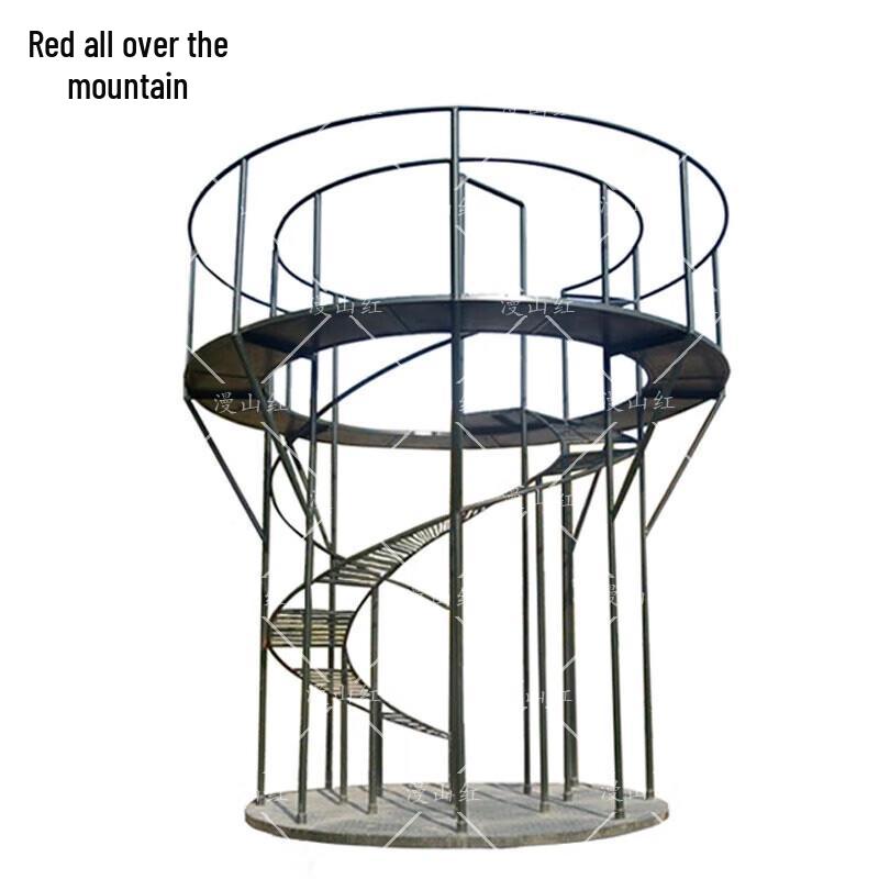 Outdoor Spiral Ladder 400m Sea Crossing Obstacle Course