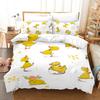 3D Print Yellow Duck Bedding Set Twin Queen King Size Duvet Cover Pillowcase for Boys Girls Adult Home Textile
