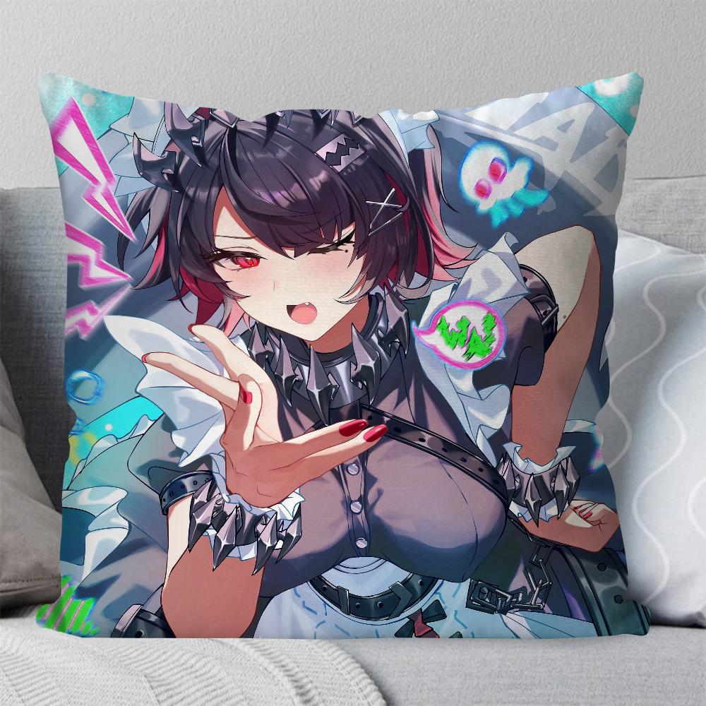 Spiel Zenless Zone Zero Ellen Joe Kissenbezug Quadratisches Kissen Schlafzimmer Sofa Freizeit Komfort Kissen Wohnzimmer Heimdekoration 40X40