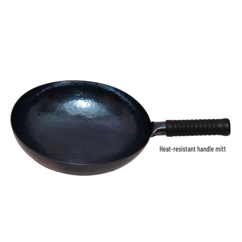 Deshangyuan Handmade Forged Zhangqiu Iron Wok 32cm