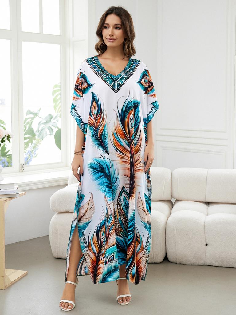 Beach dress, long dress, loose robe, bikini swimsuit, overcoat, sunscreen shirt.