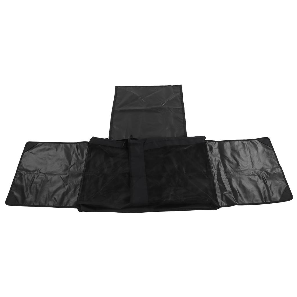 Hundekäfigabdeckung Wasserdicht Atmungsaktiv Sonnenschutz Oxford-Gewebe Welpen-Transportboxabdeckung für Innen Außen Schwarz