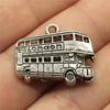 10pcs Antique Silver Color Car Charm Pendants Jewelry Accessories Bus Charms For Jewelry Making Vintage Car Charms Finding