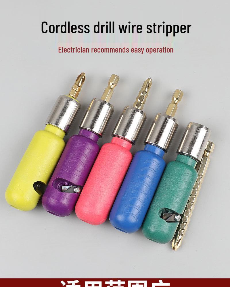 Electrician's Lightweight Portable Wire Stripper Drill for Fast Cable Peeling