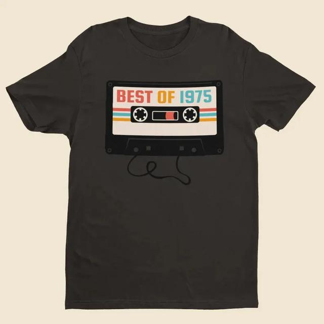 Camiseta Vintage Retro Con Cinta De Cassette Best Of 1975 XL