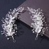 Alloy Leaf Shape Pearl Hair Accessory Headband Handmade Hair Pin for Women Bridal Party Wedding Hairstyle Decoration