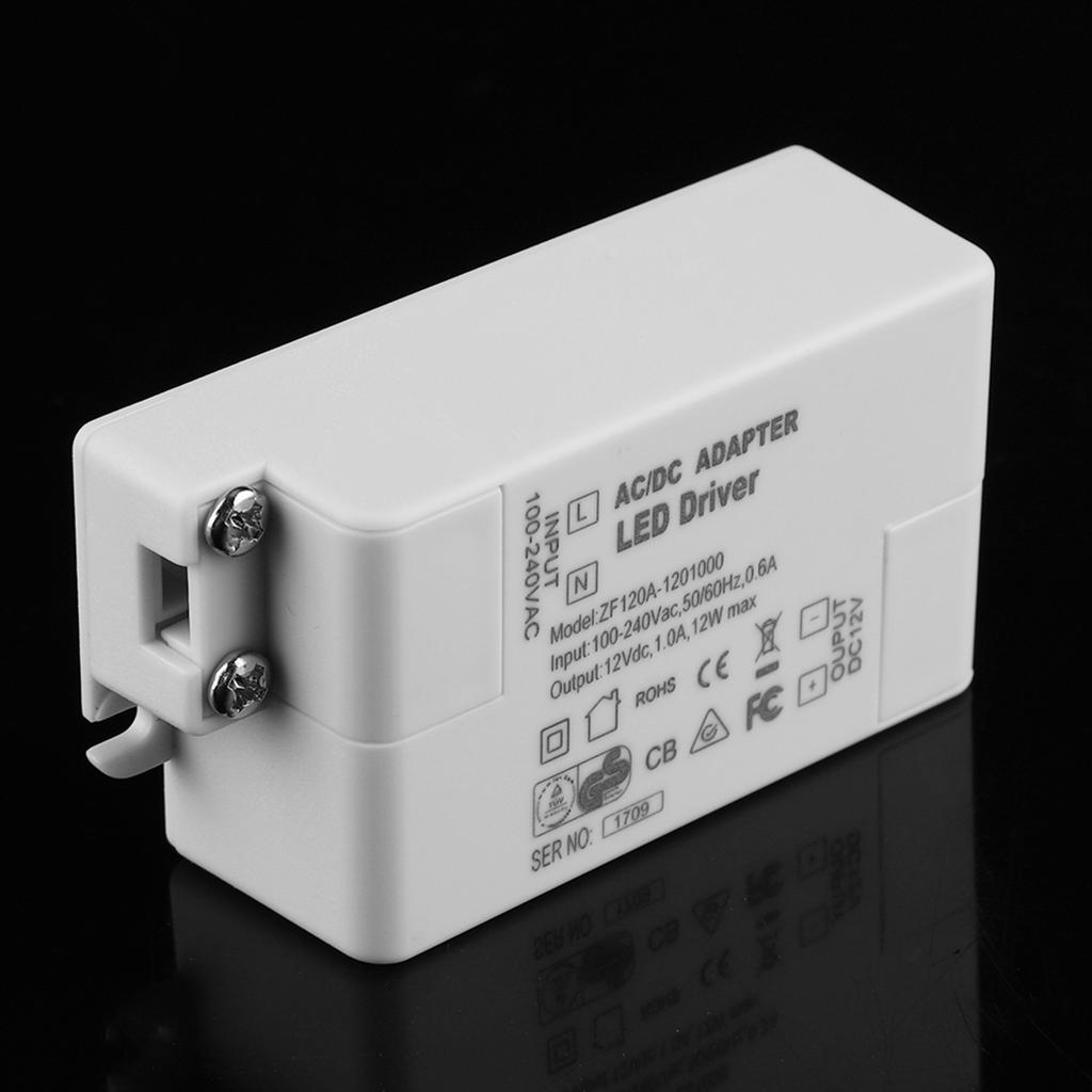 AC 100-240V σε DC 12V SMD LED Driver Μετασχηματιστής Ισχύος με Διακόπτη για Ταινία LED (12W)