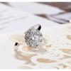 925 Sterling Silver Rotating Ring Open Ring Fashion Super Flash Micro Inlaid Zircon Fashion