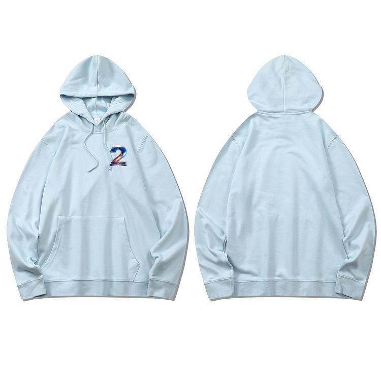 Kadın Düz Renk Kapüşonlu Sweatshirt - Sonbahar/Kış Pullover İşlemeli Tasarımlı