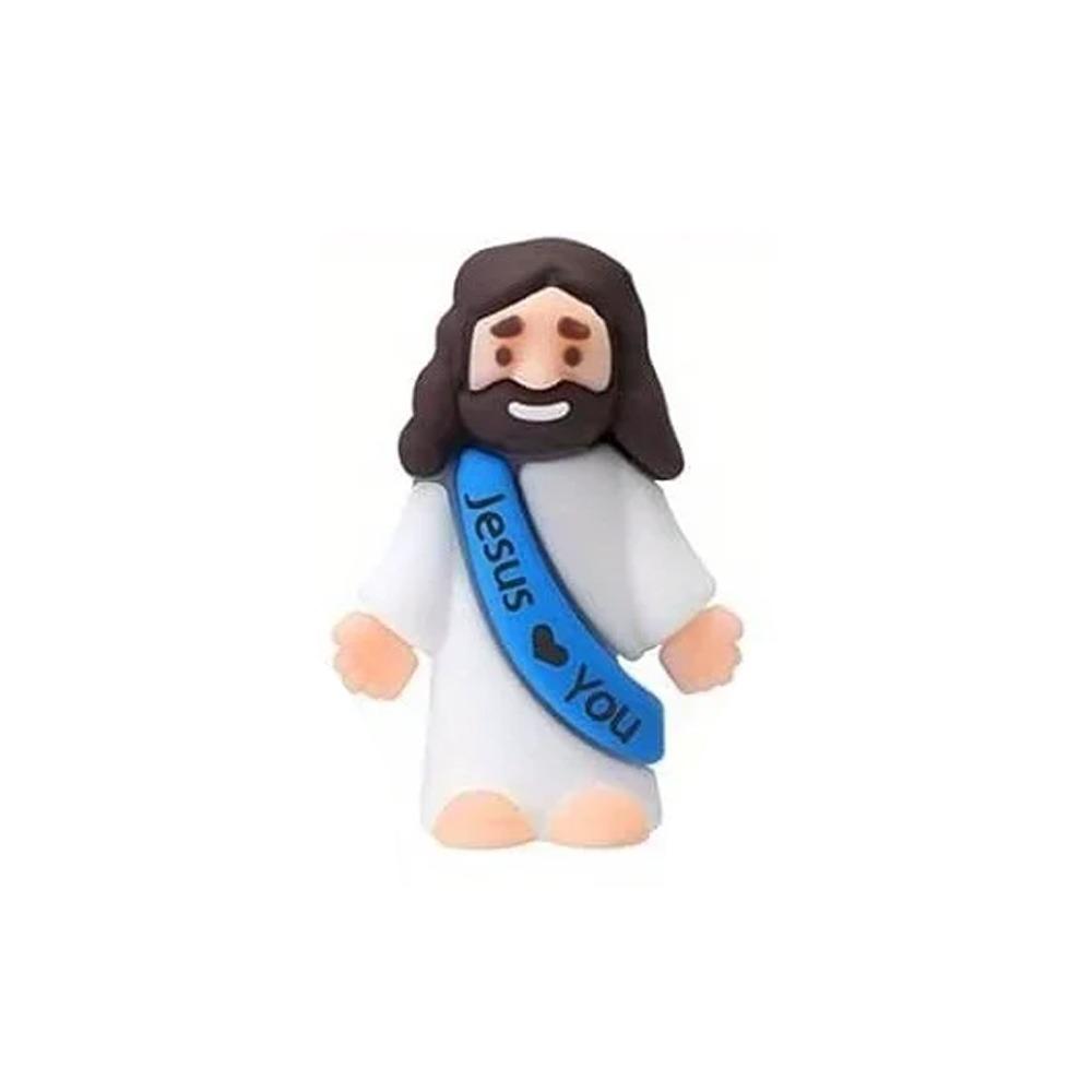 

20pcs Christian Tabletop Religious Figures PVC Jesus Toys Figurine Favors Gift синий